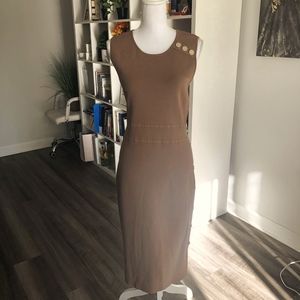 Tan brown stretch fit NY&Company dress